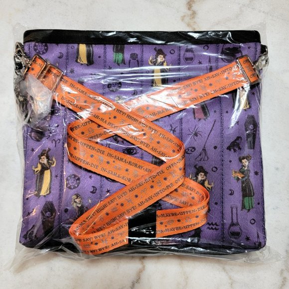 DISNEY HARVEYS HOCUS POCUS SANDERSON SISTERS CROSSBODY BAG BACKPACK HALLOWEEN - Picture 3 of 11